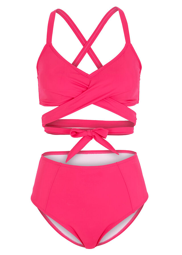 Bikini Tipo Bustier Piezas De Poliamida Reciclada Rosa Oscuro
