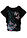Camiseta - Negro estampado - bonprix