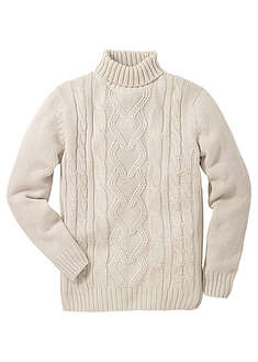 jersey-de-cuello-vuelto-con-patron-trenzado