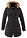 Chaqueta guateada con capucha - Negro - bonprix