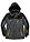 Chaqueta funcional impermeable con capucha desmontable - antracita-negro - bonprix