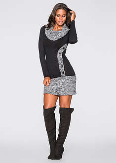 Vestido de punto moteado