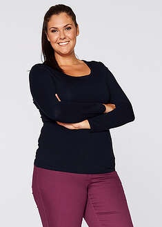 Camiseta ajustada de manga larga