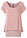 Camiseta larga de suave mezcla de viscosa - Rosa antiguo/gris ahumado de rayas horizontales - bonprix