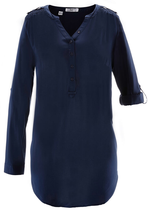 Blusa tipo túnica de viscosa suave