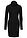Favorecedor vestido de punto con cuello vuelto - Negro - bonprix