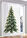 Cortina LED con estampado de árbol de Navidad (1 unidad) - Verde-blanco - bonprix
