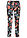 Pantalón elásticos 7/8 - Negro con flores - bonprix