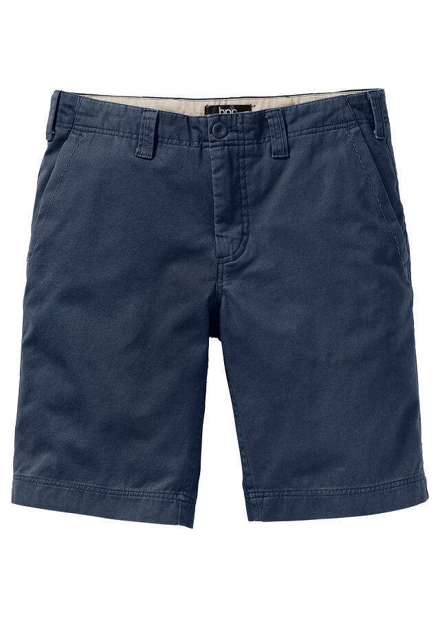 Bermudas tipo chino de algodón puro con corte recto