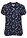 Blusa de viscosa fluida con manga corta - Azul marino estampado - bonprix