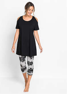 Pijama capri con mangas cortas