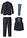 Traje (4 piezas) con chaleco y corbata, regular fit - Azul marino - bonprix