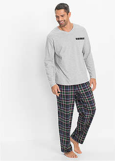 Pijama de algodón orgánico con mangas largas