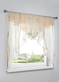 Cortina decorativa con estampado de ondas