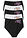 Braguita de talle alto con algodón suave (5 unidades) - Negro-blanco - bonprix