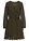 Vestido corto con efecto cruzado - oliva / negro topos - bonprix
