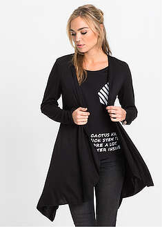 Chaqueta de punto de suave mezcla de viscosa