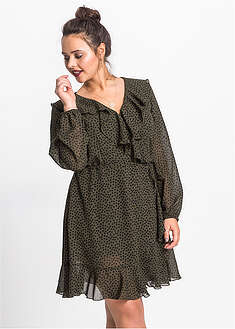 Vestido corto con efecto cruzado