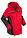 Chaqueta funcional impermeable - Rojo-negro - bonprix