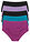 Braga maxi (5 unidades) - Negro/violeta/turquesa - bonprix