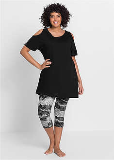Pijama capri con mangas cortas