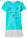 Pijama corto de algodón orgánico puro (2 piezas) - aqua / blanco - bonprix