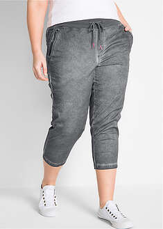Pantalón 3/4 con cordón en contraste