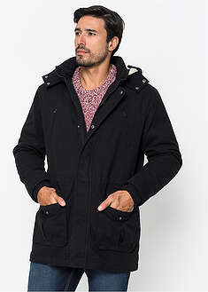 Parka de invierno con capucha de pelo