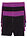 Bóxer de talle alto con algodón suave (4 unidades) - Negro/zumo de uva - bonprix