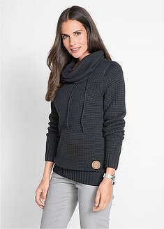 Jersey de cuello alto con cordones