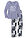 Pijama de algodón orgánico puro - Azul mate estampado - bonprix