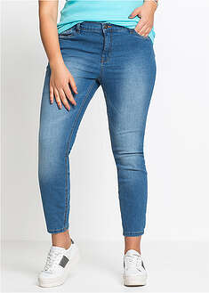 Vaqueros skinny, mid waist, cropped