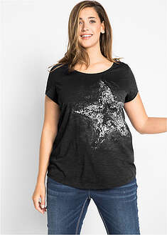 Camiseta de algodón e hilo flameado con manga corta