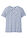 Camiseta de algodón orgánico con cordones - Azul marino/blanco lana jaspeado - bonprix