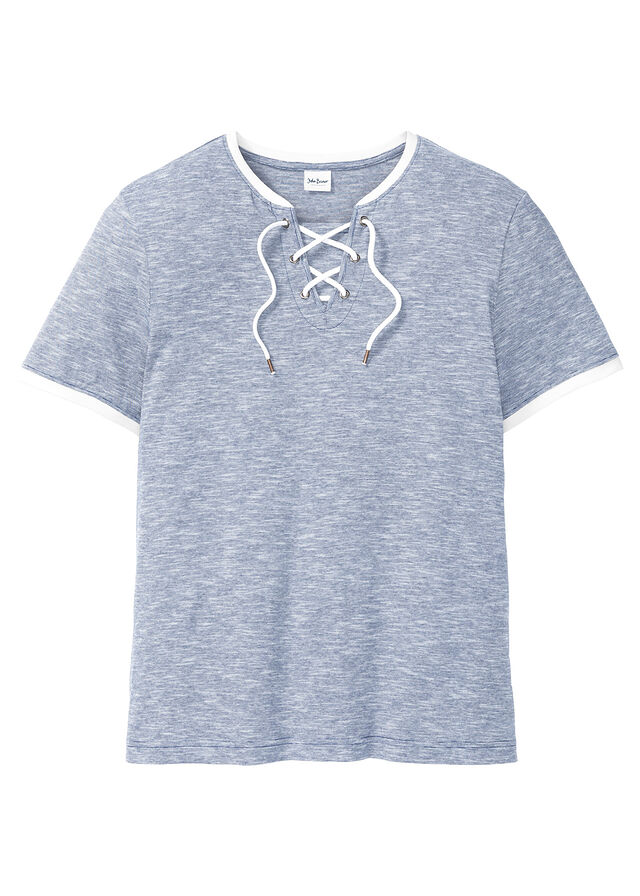 Camiseta de algodón orgánico con cordones