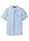 Camisa de manga corta de mezcla de lino vaporosa - Azul claro jaspeado - bonprix