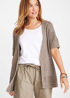 Chaqueta de punto ajour