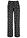 Pantalón palazzo de mezcla de viscosa - Negro de flores - bonprix