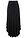 Falda de punto de mezcla de viscosa - Negro - bonprix