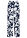 Pantalón Palazzo de viscosa fluida - azul marino / blanco con flores - bonprix