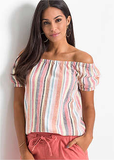 Blusa con escote bañera