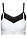 Bustier de encaje suave (2 unidades) - Negro+blanco - bonprix