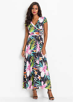 Vestido largo con diseño cruzado