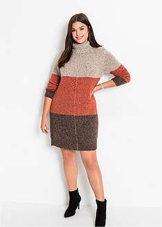 Vestido de punto con cuello vuelto