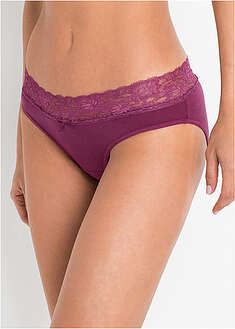 Slip con suave algodón y encaje (5 unidades)