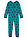Mono pijama de algodón puro - Turquesa cobalto mate-azul marino - bonprix