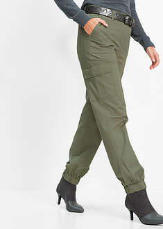Pantalón de algodón elástico con estilo cargo
