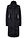 Gabardina larga , ajustada en la cintura y ligeramente acolchado con capucha - Negro - bonprix