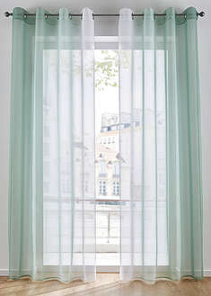 Cortina de poliéster reciclado y degradado cromático (2 unidades)