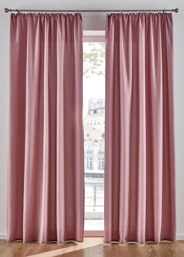 Cortinas de microfibra de fácil cuidado (2 unidades)